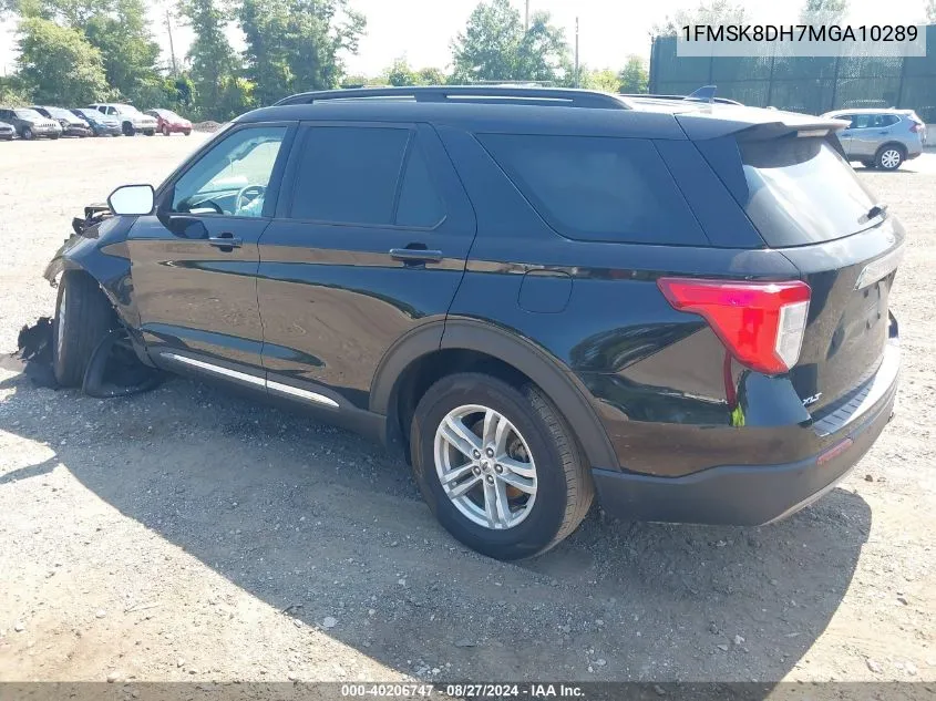 2021 Ford Explorer Xlt VIN: 1FMSK8DH7MGA10289 Lot: 40206747