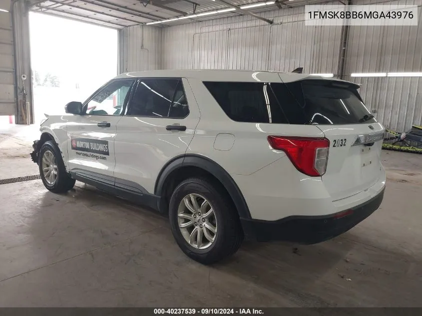 2021 Ford Explorer VIN: 1FMSK8BB6MGA43976 Lot: 40237539