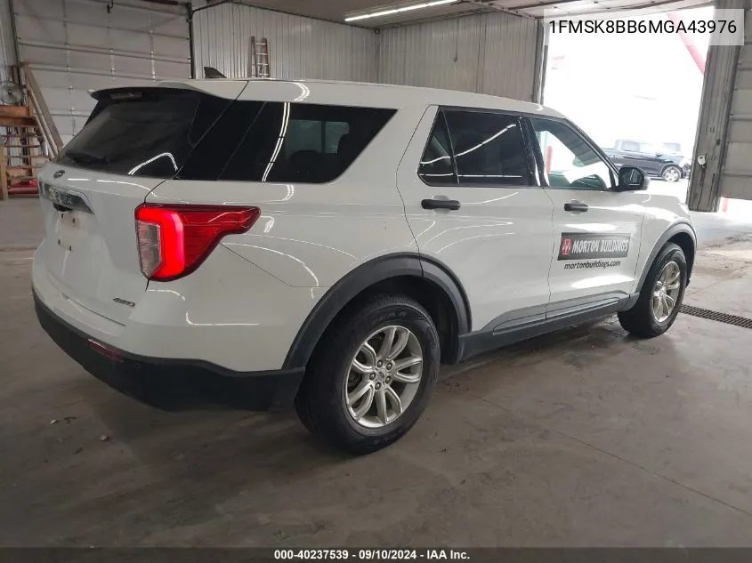 2021 Ford Explorer VIN: 1FMSK8BB6MGA43976 Lot: 40237539