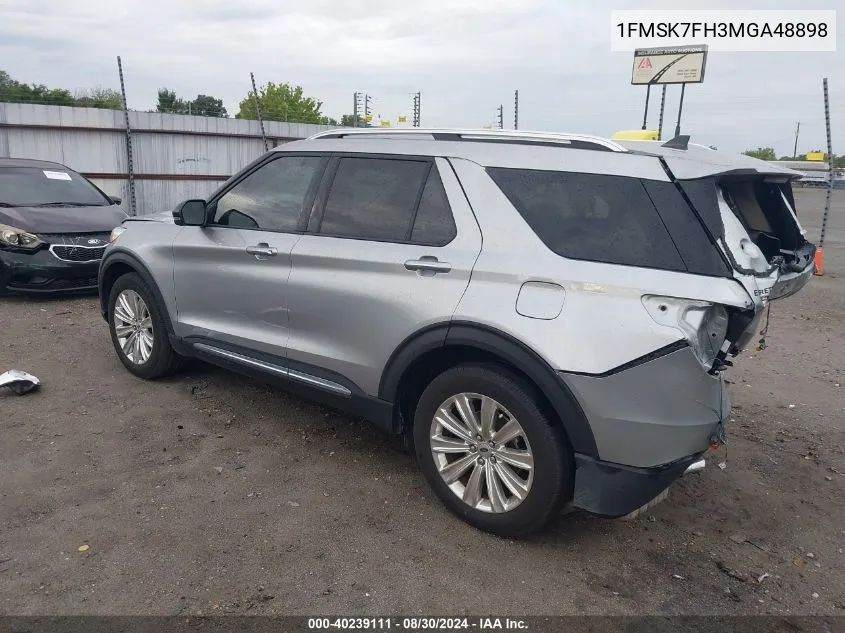 1FMSK7FH3MGA48898 2021 Ford Explorer Limited