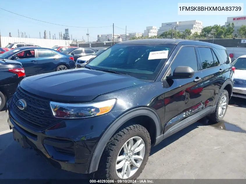 2021 Ford Explorer VIN: 1FMSK8BHXMGA83739 Lot: 40293086