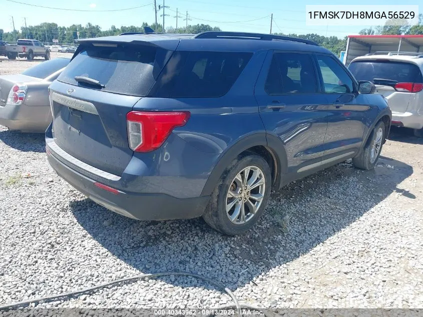 2021 Ford Explorer Xlt VIN: 1FMSK7DH8MGA56529 Lot: 40343962