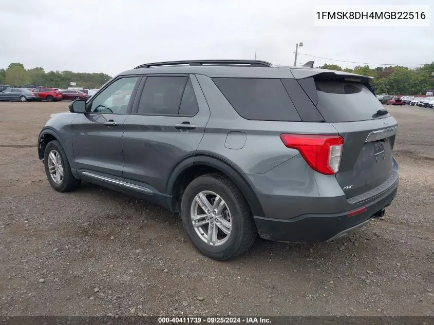 2021 Ford Explorer Xlt VIN: 1FMSK8DH4MGB22516 Lot: 40411739