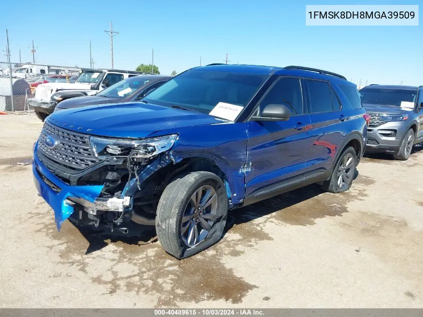 2021 Ford Explorer Xlt VIN: 1FMSK8DH8MGA39509 Lot: 40489615