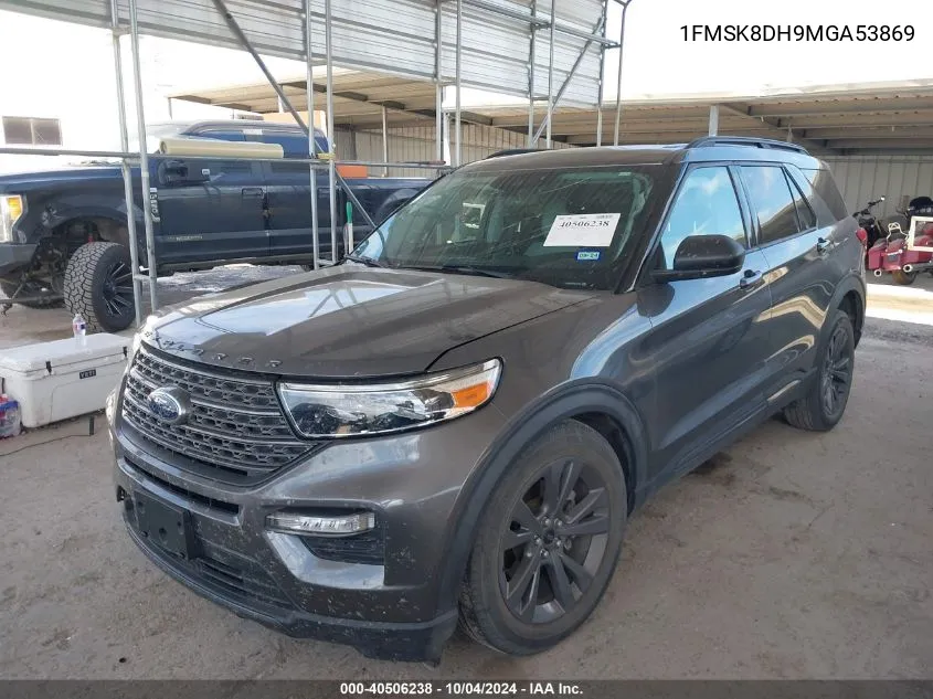 2021 Ford Explorer Xlt VIN: 1FMSK8DH9MGA53869 Lot: 40506238