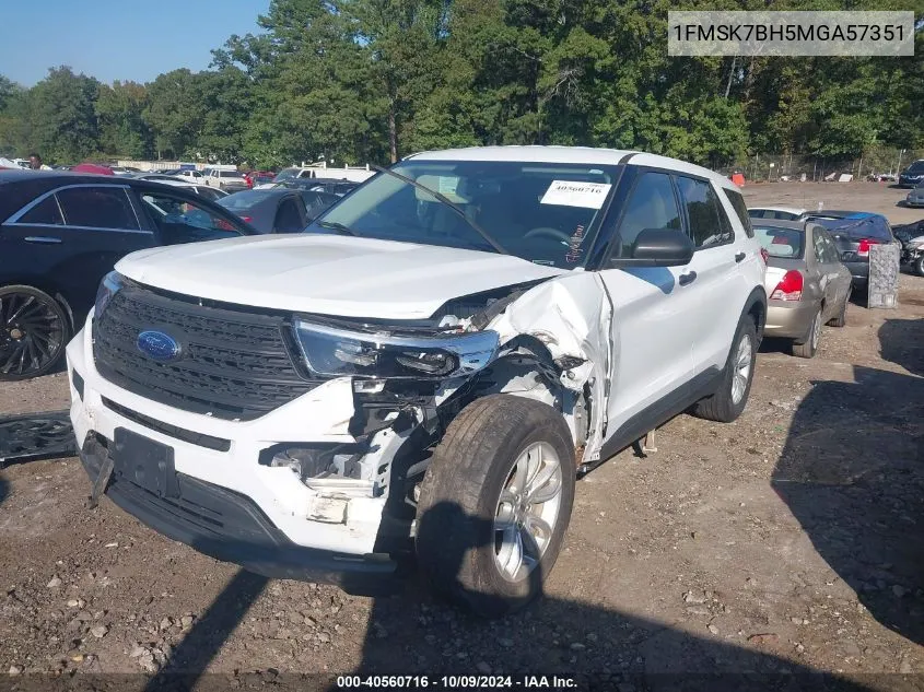 2021 Ford Explorer VIN: 1FMSK7BH5MGA57351 Lot: 40560716