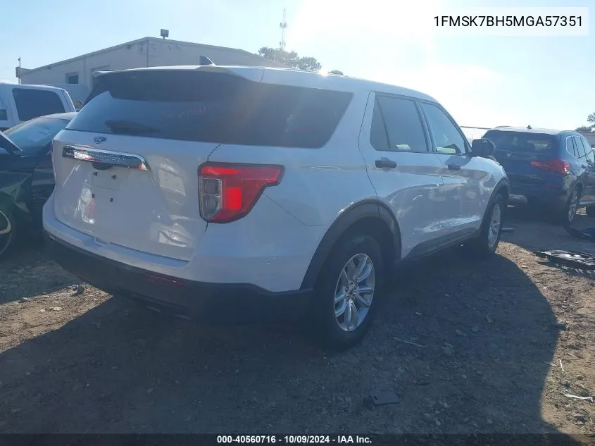 2021 Ford Explorer VIN: 1FMSK7BH5MGA57351 Lot: 40560716