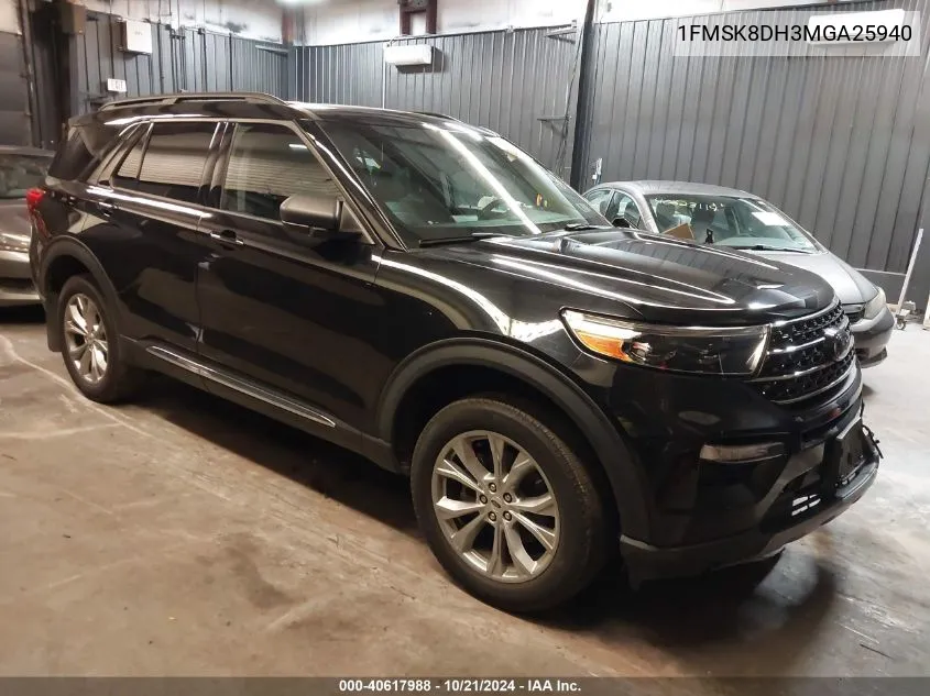 2021 Ford Explorer Xlt VIN: 1FMSK8DH3MGA25940 Lot: 40617988