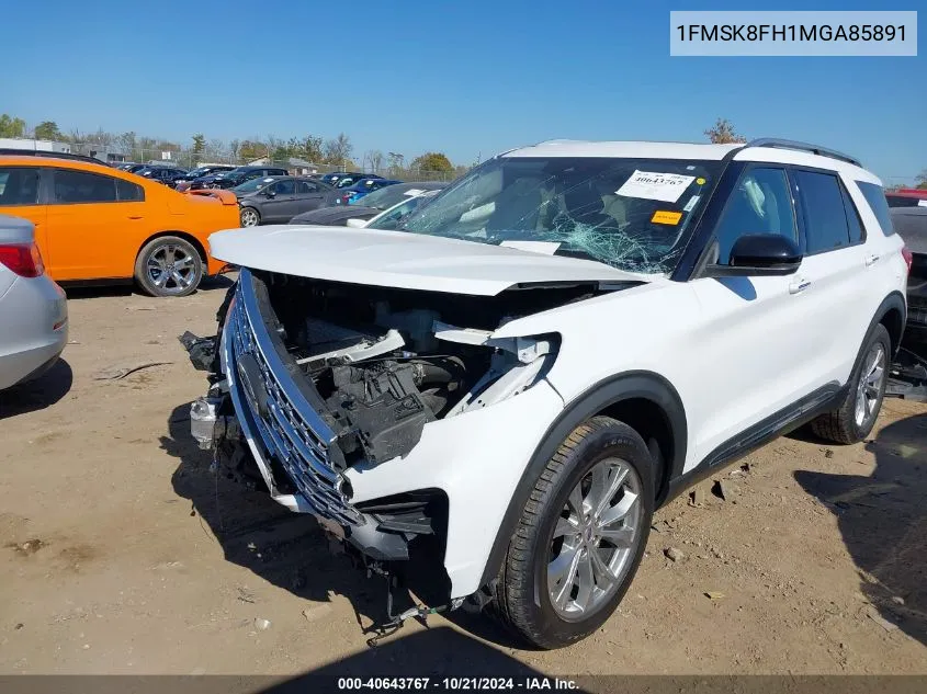 2021 Ford Explorer Limited VIN: 1FMSK8FH1MGA85891 Lot: 40643767