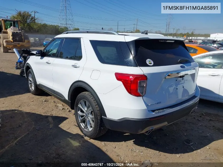 2021 Ford Explorer Limited VIN: 1FMSK8FH1MGA85891 Lot: 40643767