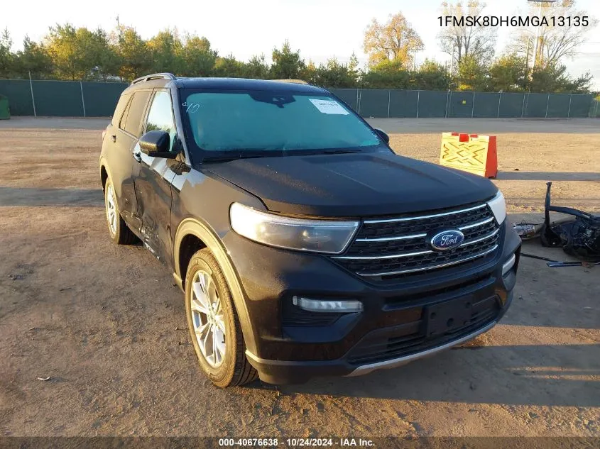 2021 Ford Explorer Xlt VIN: 1FMSK8DH6MGA13135 Lot: 40676638