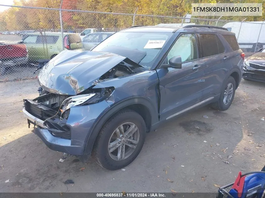 2021 Ford Explorer Xlt VIN: 1FMSK8DH1MGA01331 Lot: 40695837