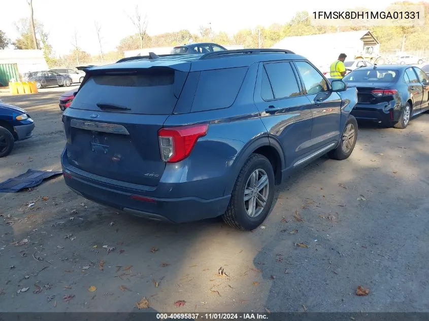 2021 Ford Explorer Xlt VIN: 1FMSK8DH1MGA01331 Lot: 40695837