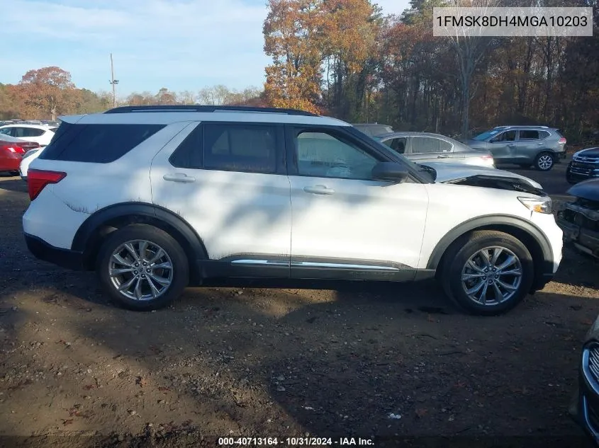 2021 Ford Explorer Xlt VIN: 1FMSK8DH4MGA10203 Lot: 40713164