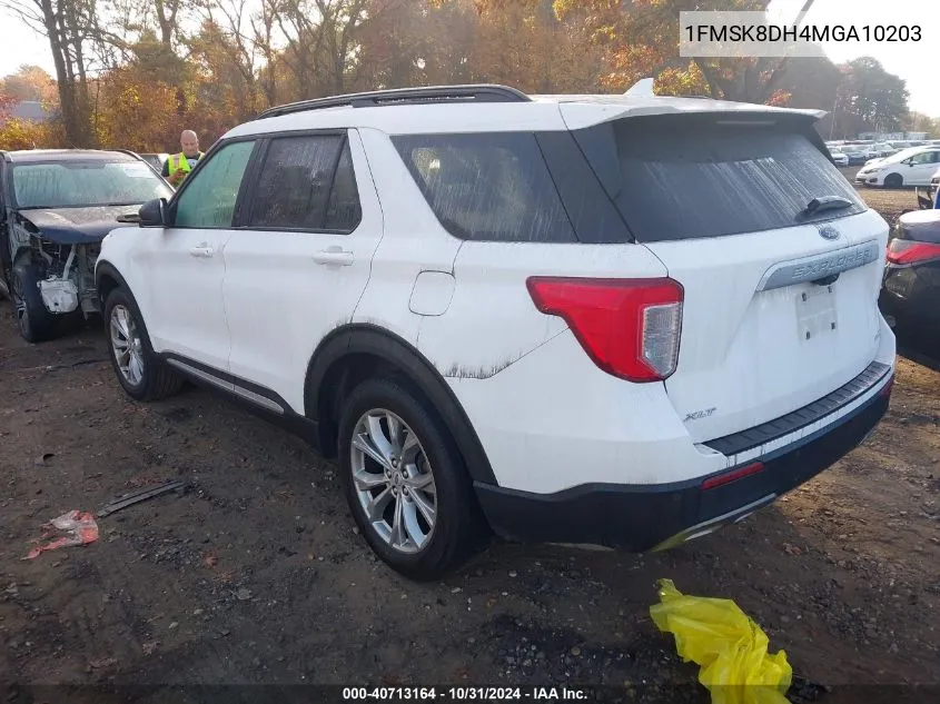 2021 Ford Explorer Xlt VIN: 1FMSK8DH4MGA10203 Lot: 40713164