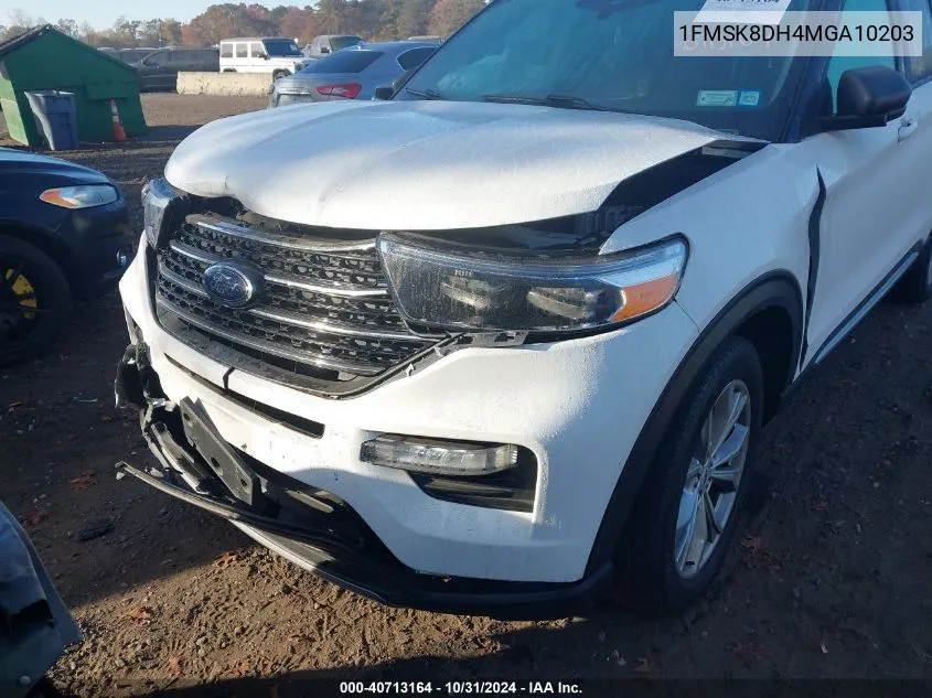 2021 Ford Explorer Xlt VIN: 1FMSK8DH4MGA10203 Lot: 40713164