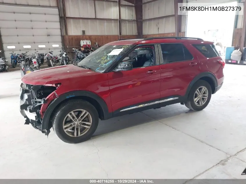 2021 Ford Explorer Xlt VIN: 1FMSK8DH1MGB27379 Lot: 40716255