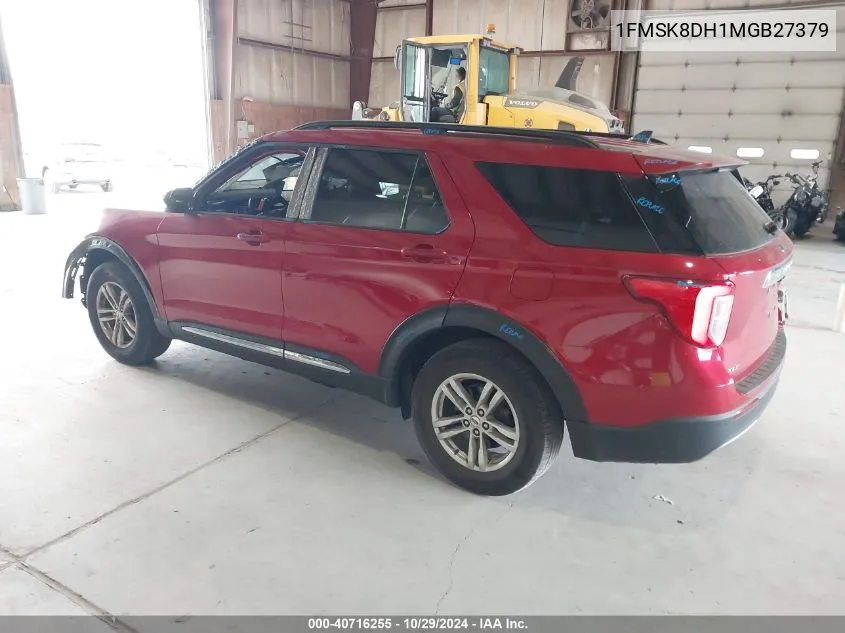 2021 Ford Explorer Xlt VIN: 1FMSK8DH1MGB27379 Lot: 40716255