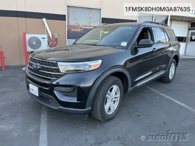 2021 Ford Explorer Xlt VIN: 1FMSK8DH0MGA87635 Lot: 40926097