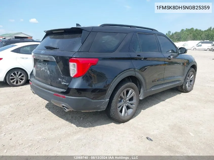 1FMSK8DH5NGB25359 2022 Ford Explorer Xlt