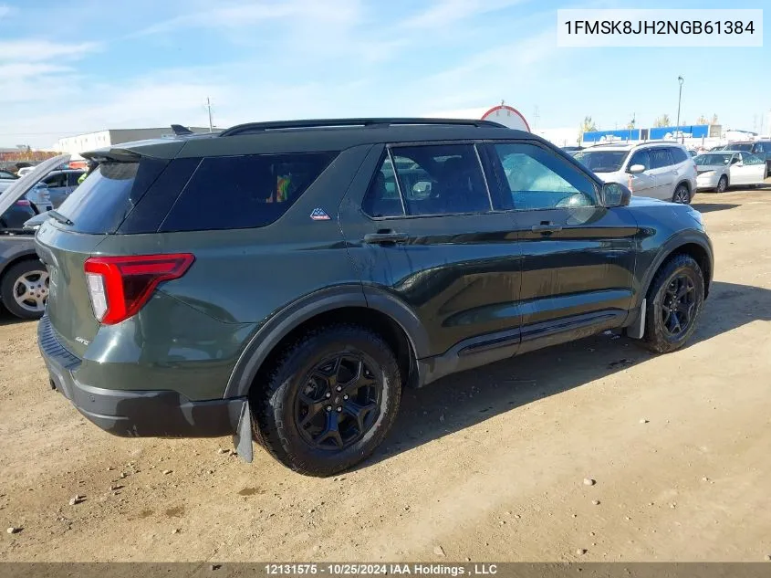 2022 Ford Explorer Timberline VIN: 1FMSK8JH2NGB61384 Lot: 12131575