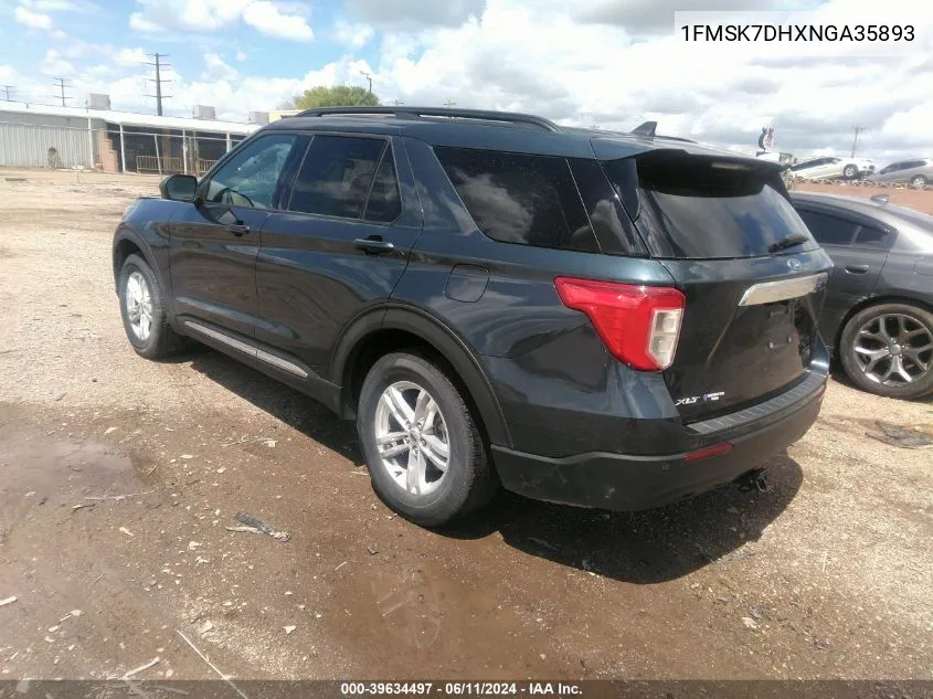 1FMSK7DHXNGA35893 2022 Ford Explorer Xlt