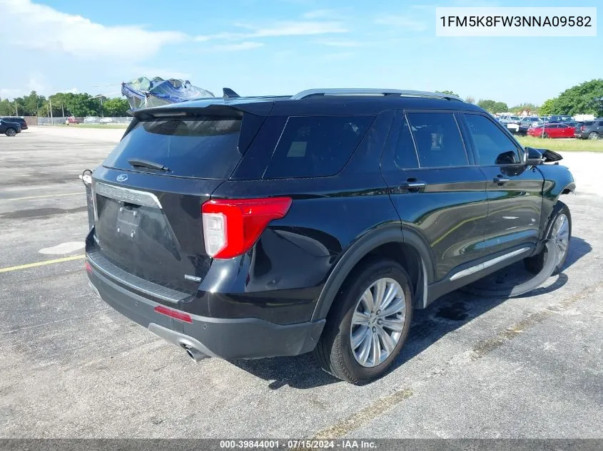 1FM5K8FW3NNA09582 2022 Ford Explorer Limited