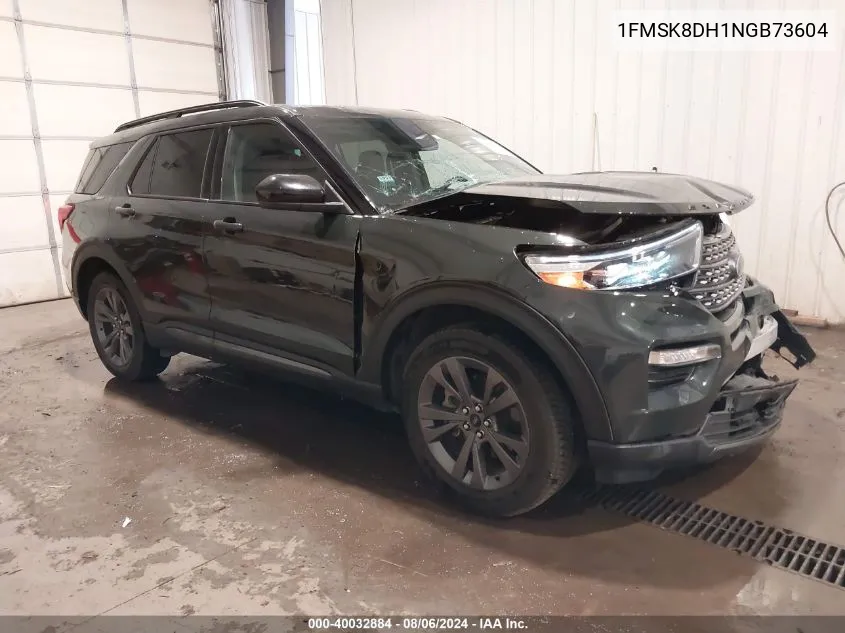 2022 Ford Explorer Xlt VIN: 1FMSK8DH1NGB73604 Lot: 40032884