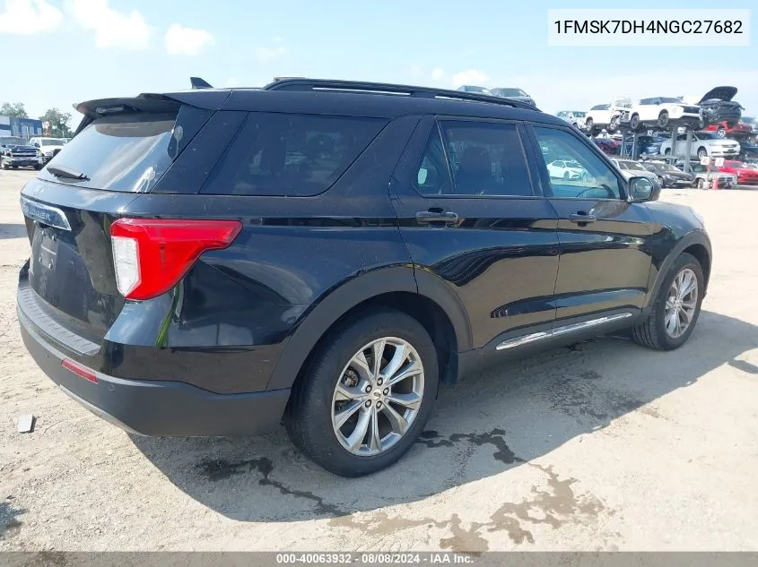 1FMSK7DH4NGC27682 2022 Ford Explorer Xlt