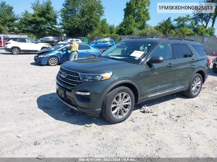 2022 Ford Explorer Xlt VIN: 1FMSK8DH0NGB25513 Lot: 40161340