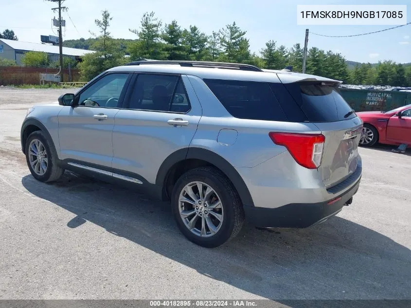 2022 Ford Explorer Xlt VIN: 1FMSK8DH9NGB17085 Lot: 40182895