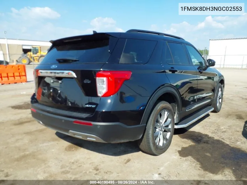 1FMSK8DH3NGC02553 2022 Ford Explorer Xlt