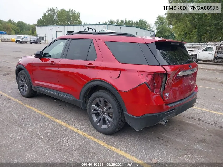 2022 Ford Explorer Xlt VIN: 1FMSK8DH7NGA88976 Lot: 40193851