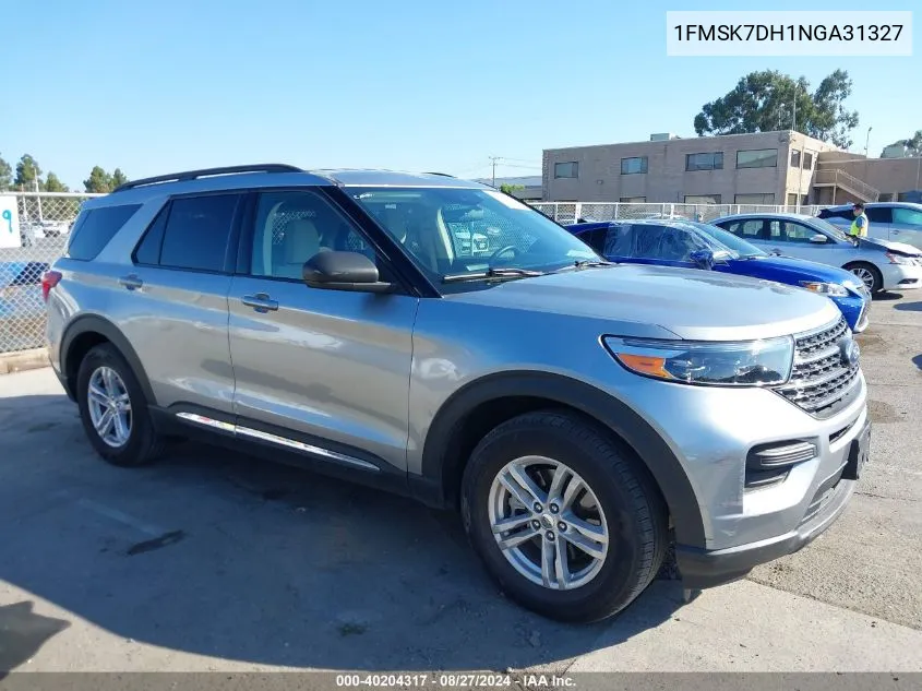 2022 Ford Explorer Xlt VIN: 1FMSK7DH1NGA31327 Lot: 40204317