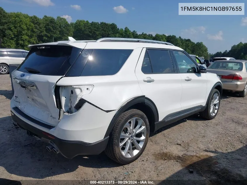 2022 Ford Explorer Platinum VIN: 1FM5K8HC1NGB97655 Lot: 40213373