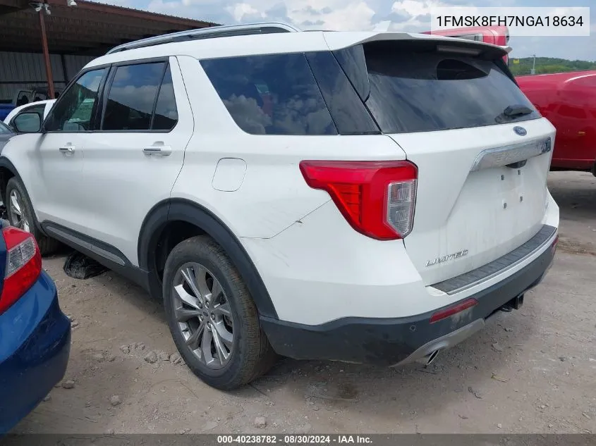 1FMSK8FH7NGA18634 2022 Ford Explorer Limited