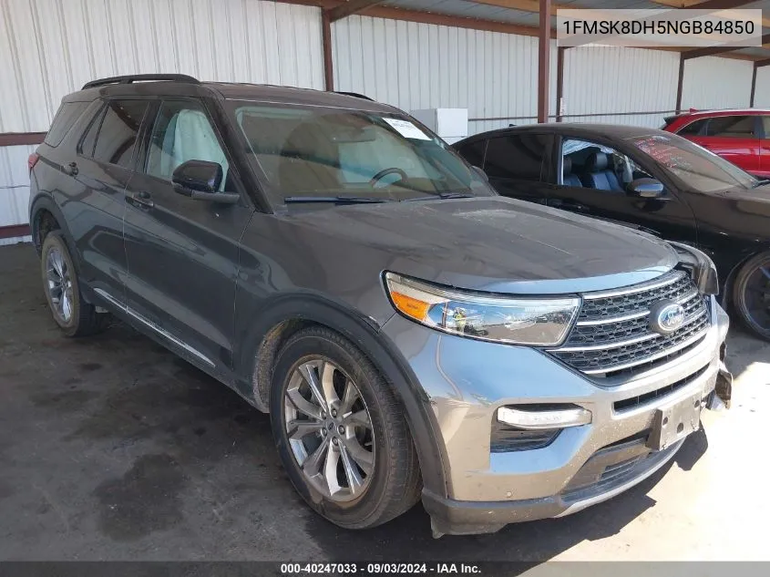 2022 Ford Explorer Xlt VIN: 1FMSK8DH5NGB84850 Lot: 40247033