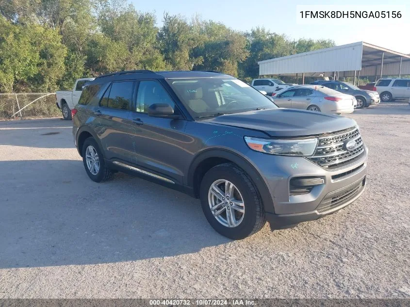 2022 Ford Explorer Xlt VIN: 1FMSK8DH5NGA05156 Lot: 40420732