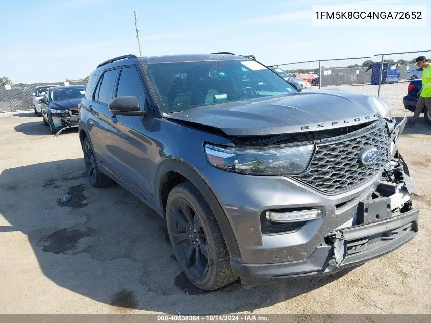 2022 Ford Explorer St VIN: 1FM5K8GC4NGA72652 Lot: 40538364