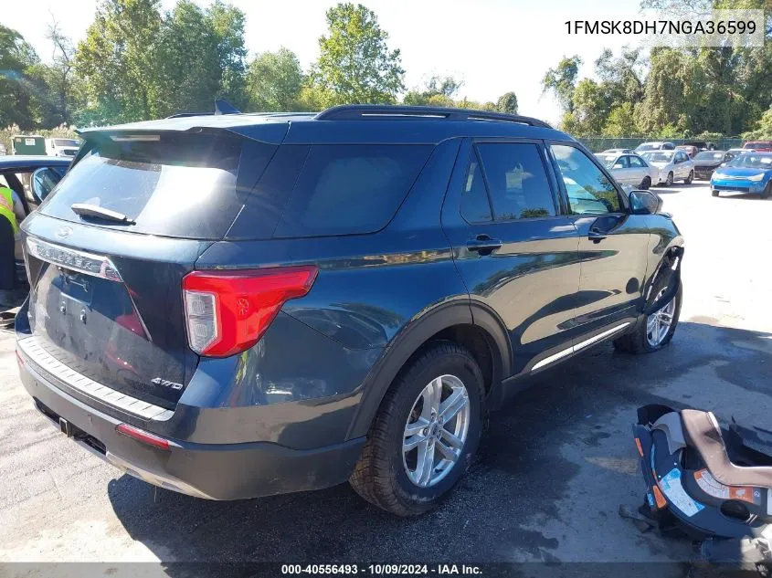 1FMSK8DH7NGA36599 2022 Ford Explorer Xlt