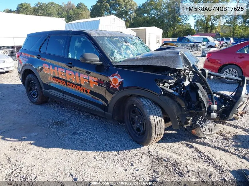 2022 Ford Police Interceptor Utility VIN: 1FM5K8AC7NGB17625 Lot: 40556735