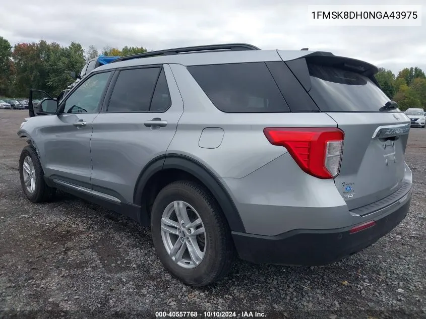 2022 Ford Explorer Xlt VIN: 1FMSK8DH0NGA43975 Lot: 40557768