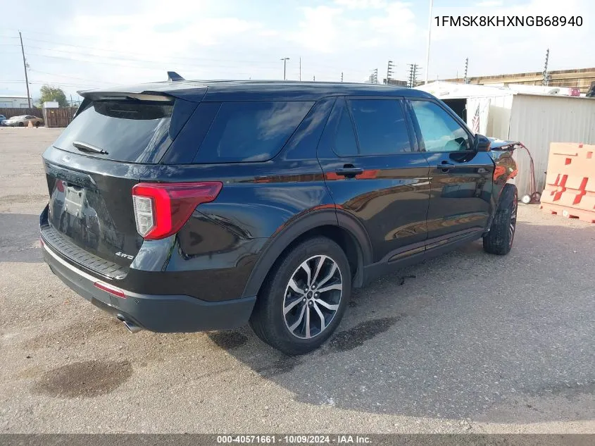 2022 Ford Explorer St-Line VIN: 1FMSK8KHXNGB68940 Lot: 40571661