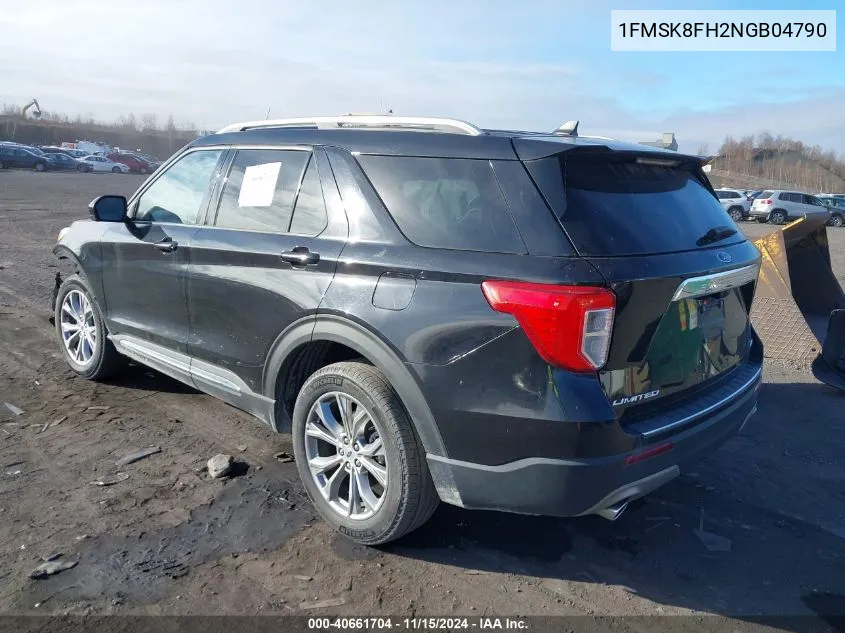 2022 Ford Explorer Limited VIN: 1FMSK8FH2NGB04790 Lot: 40661704