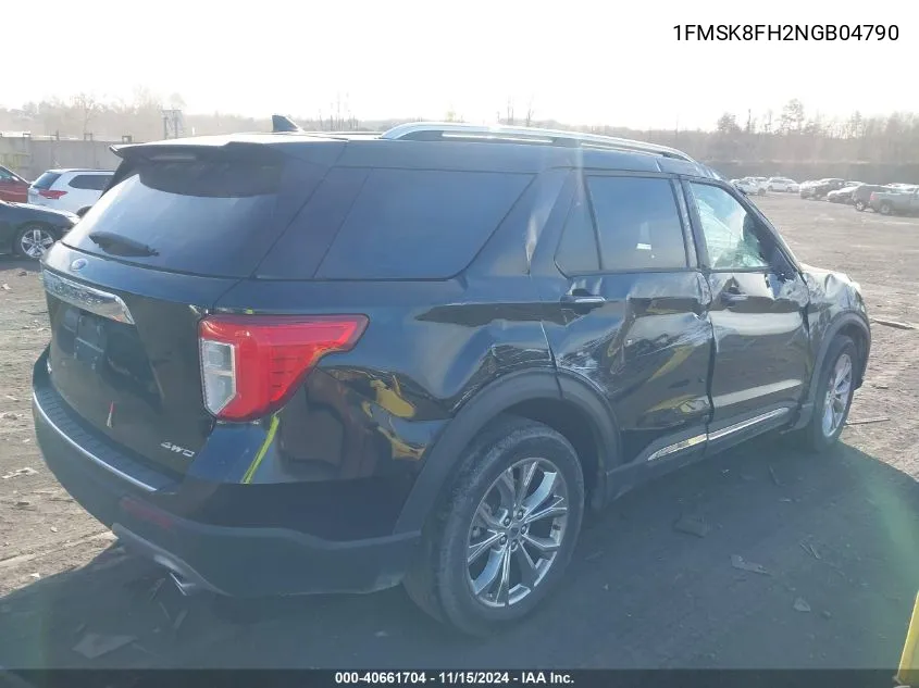 2022 Ford Explorer Limited VIN: 1FMSK8FH2NGB04790 Lot: 40661704