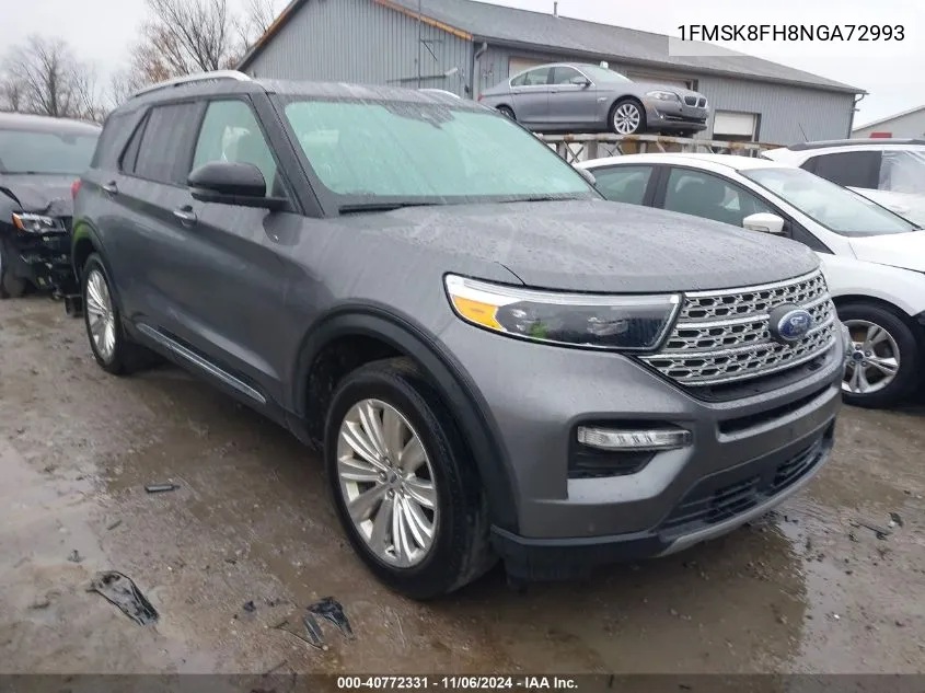 2022 Ford Explorer Limited VIN: 1FMSK8FH8NGA72993 Lot: 40772331