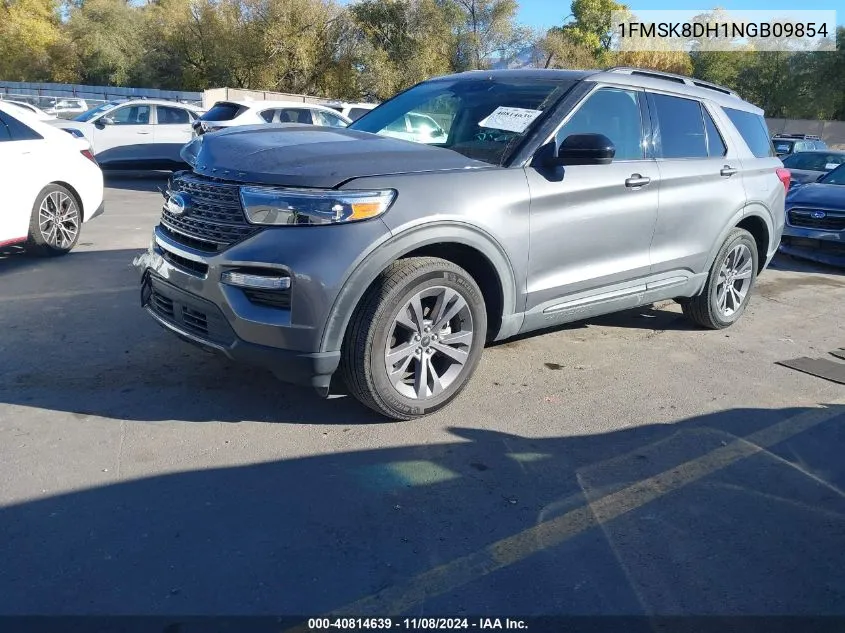 2022 Ford Explorer Xlt VIN: 1FMSK8DH1NGB09854 Lot: 40814639