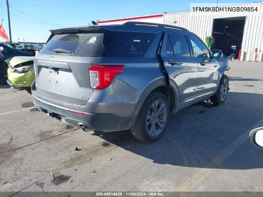 2022 Ford Explorer Xlt VIN: 1FMSK8DH1NGB09854 Lot: 40814639