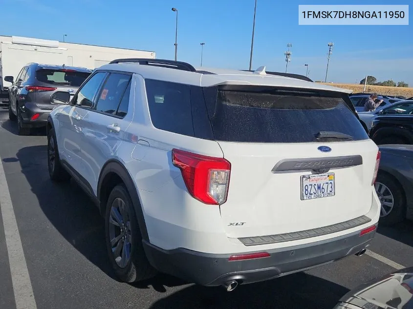 2022 Ford Explorer Xlt VIN: 1FMSK7DH8NGA11950 Lot: 40874539