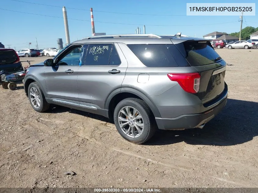 2023 Ford Explorer Limited VIN: 1FMSK8FH0PGB25205 Lot: 39530303